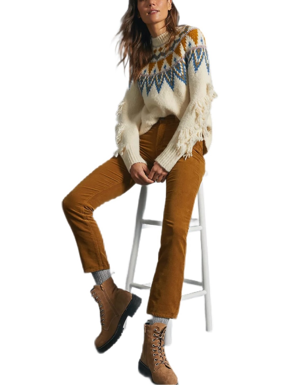 Anthropologie Adriano Goldshmied AG Mari High Rise Straight Ankle Corduroys 30